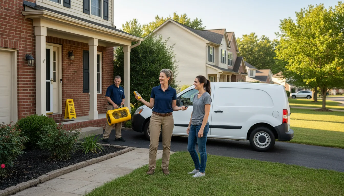Water restoration image for Water Damage & Restoration Services in Mulberry, IN